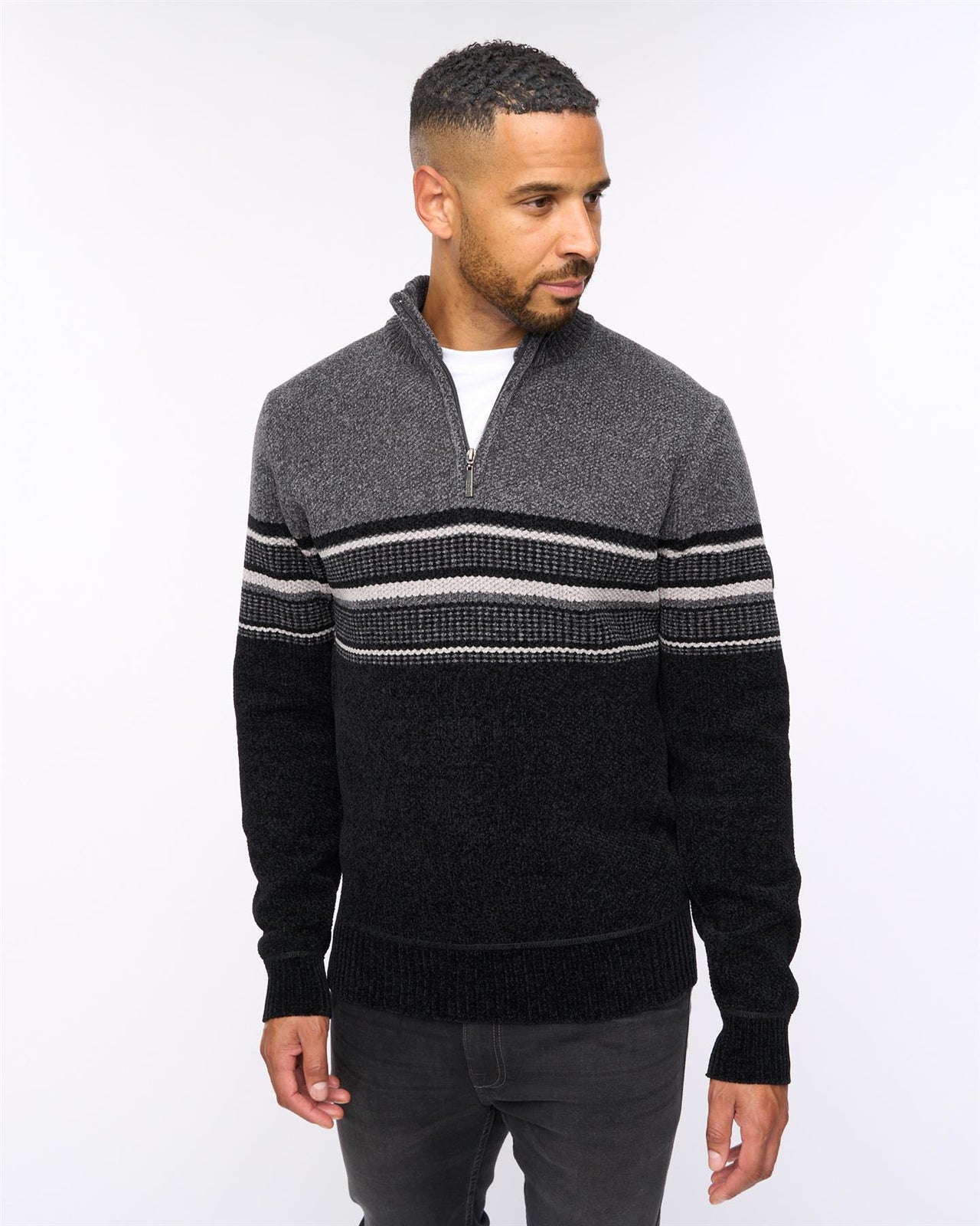 Feldstan 1/4 Zip Jumper Black