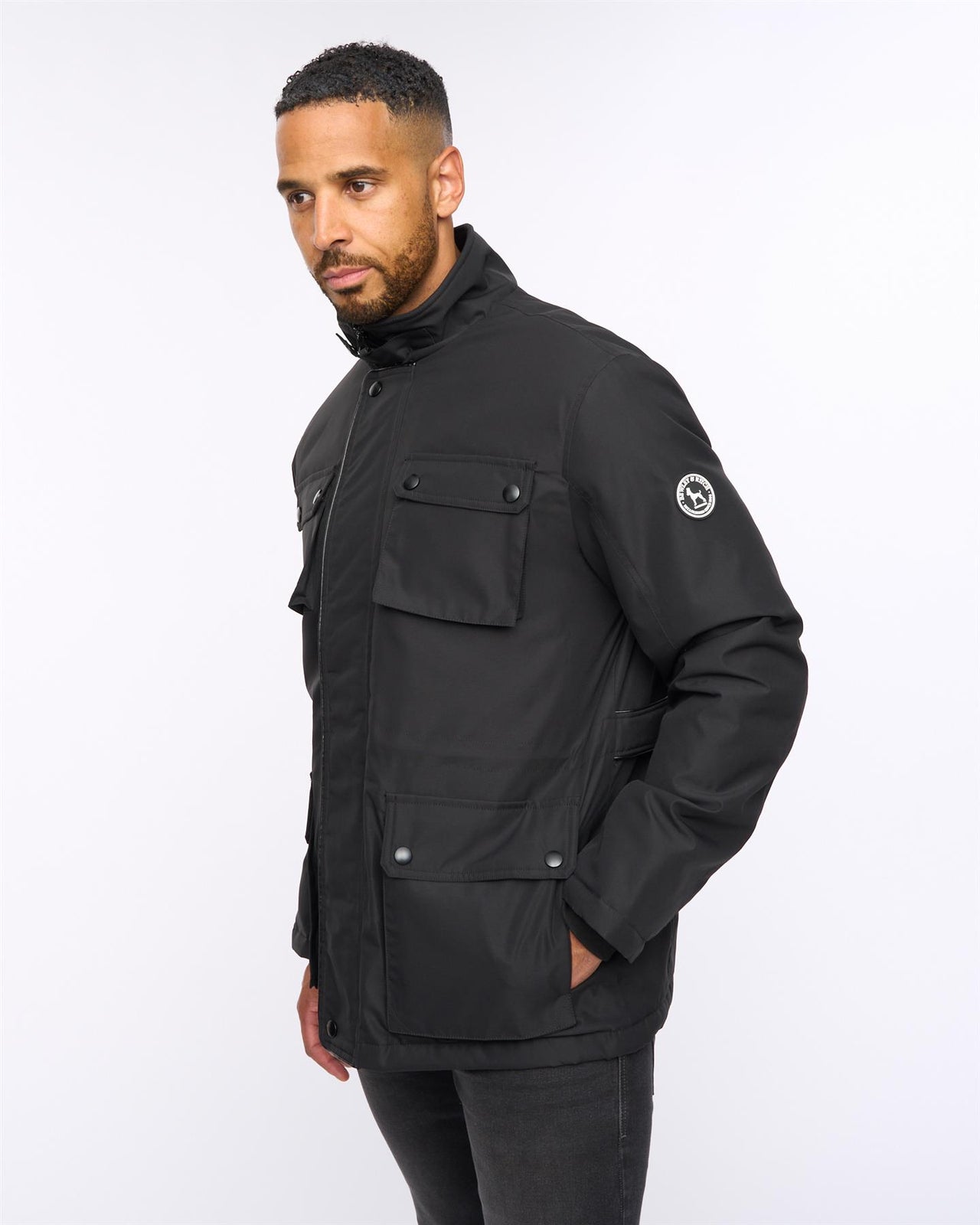 Andarsen Funnel Neck Jacket Black