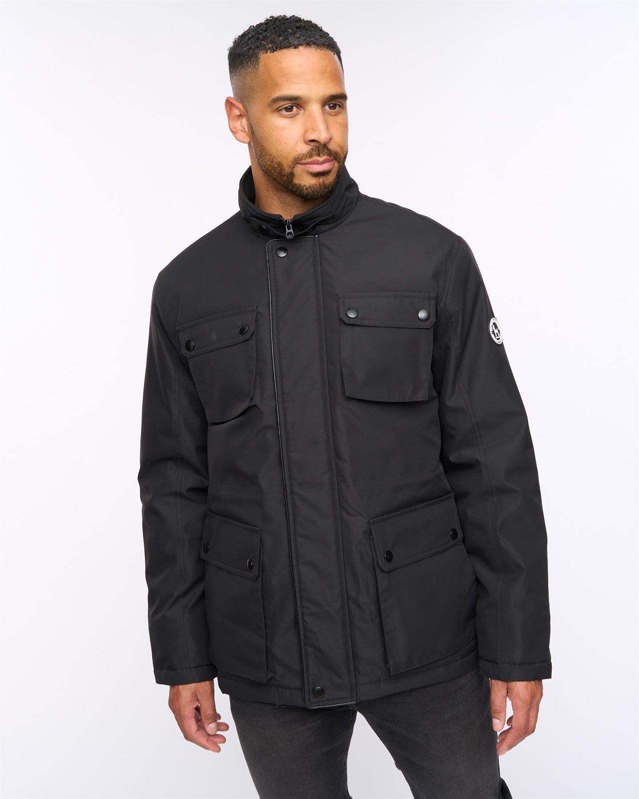 Andarsen Funnel Neck Jacket Black