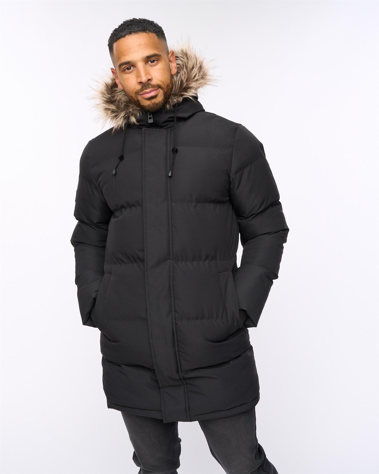 Northbrook Mid Length Parka Black