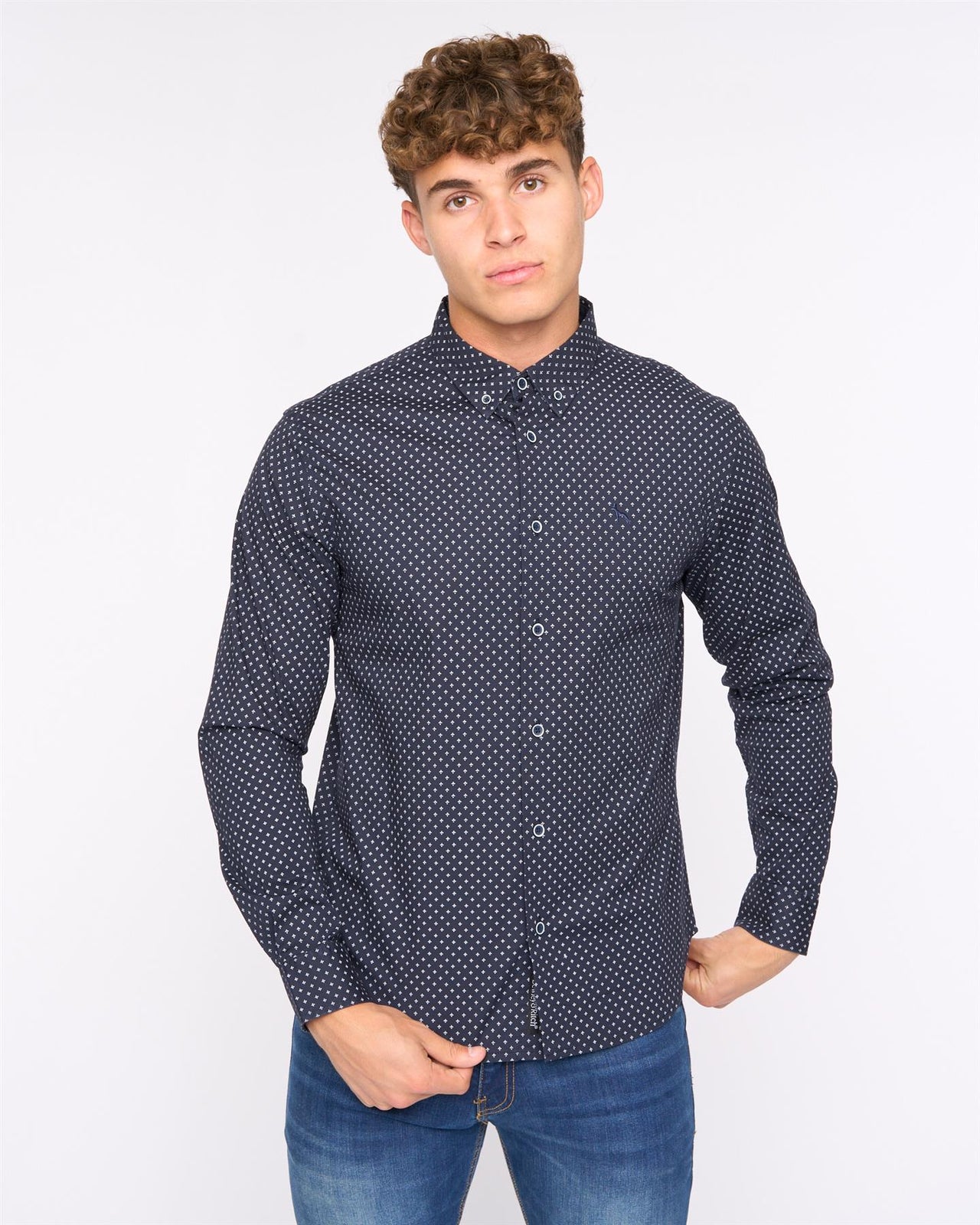 Broadley Slim Fit Shirt Navy