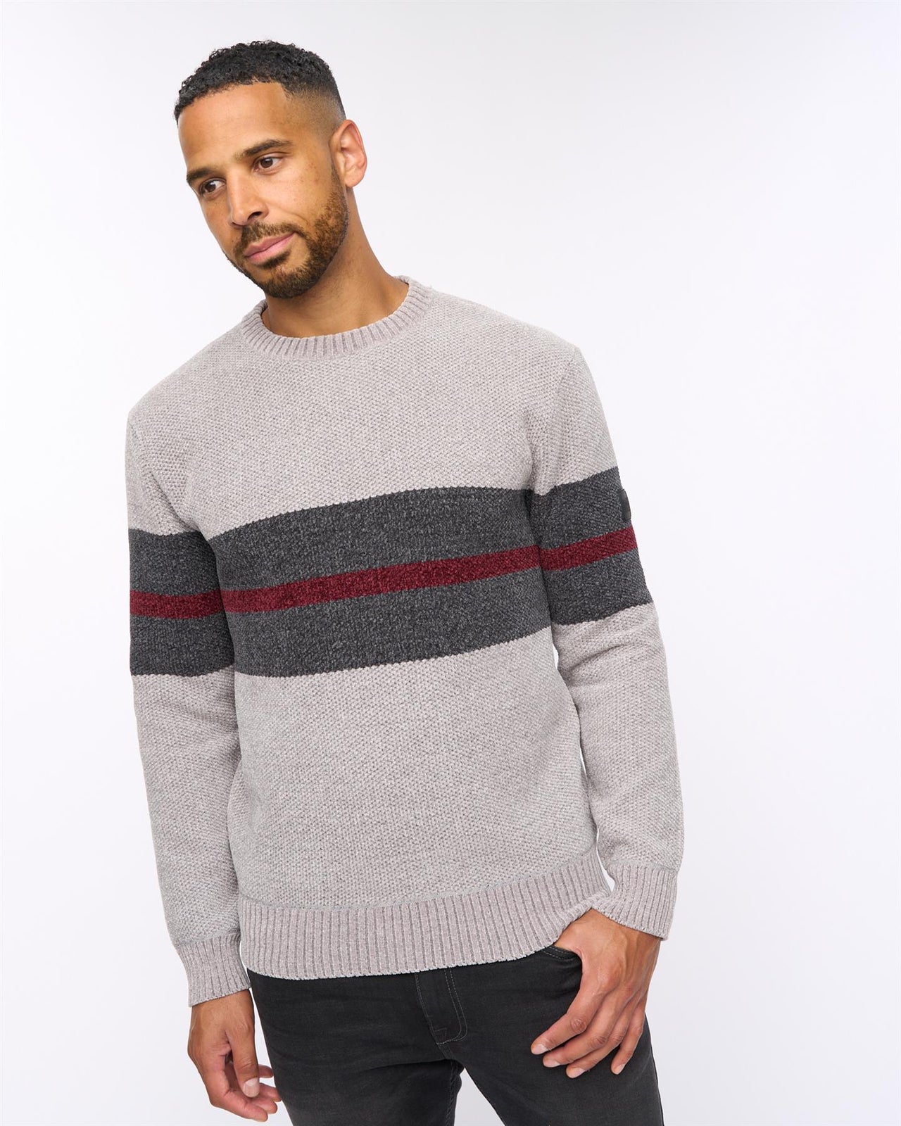 Maskell Crew Knit Light Grey