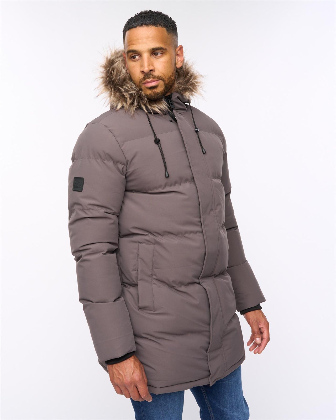 Northbrook Mid Length Parka Dark Taupe