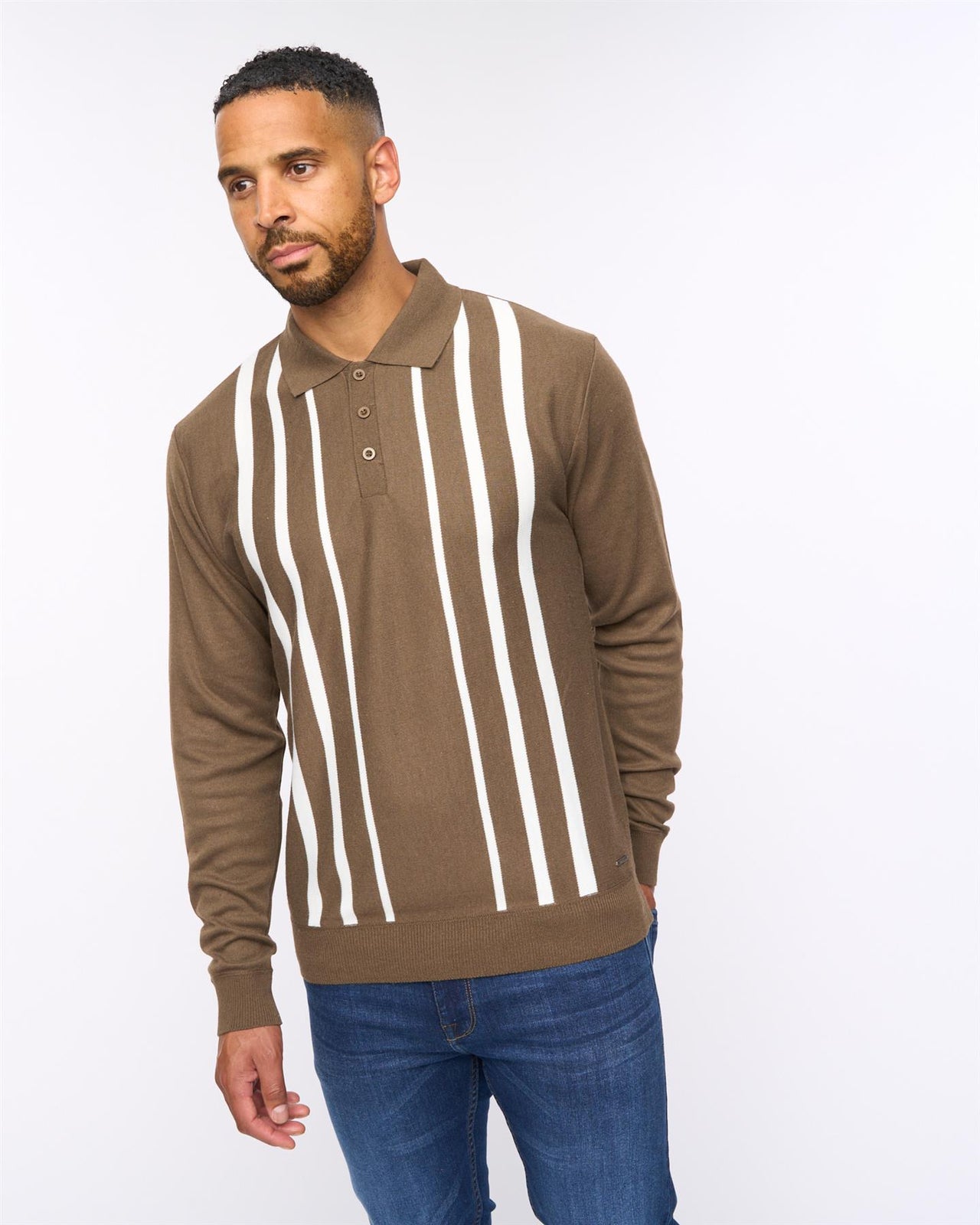 Stalwart Knit Polo Dark Taupe