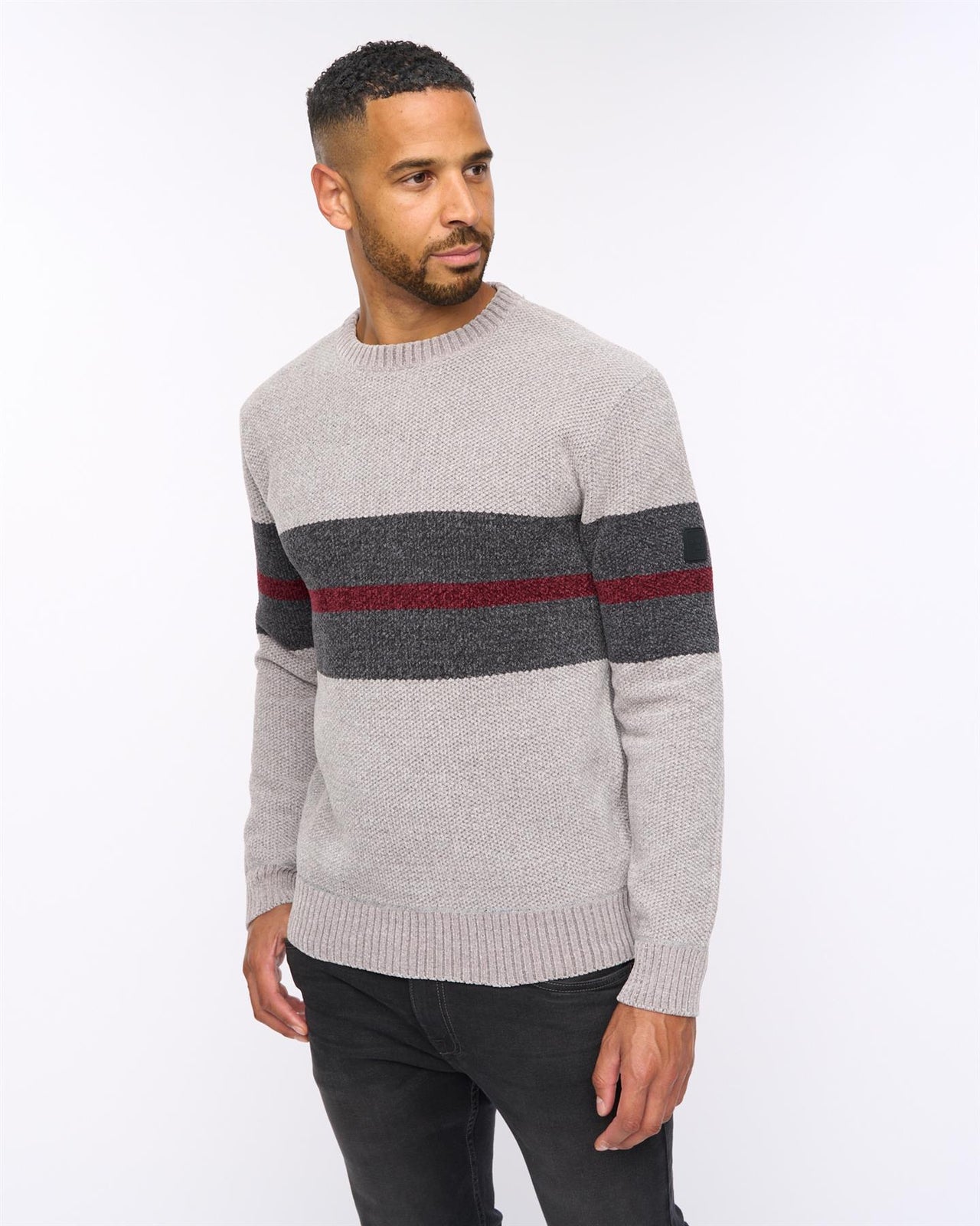 Maskell Crew Knit Light Grey