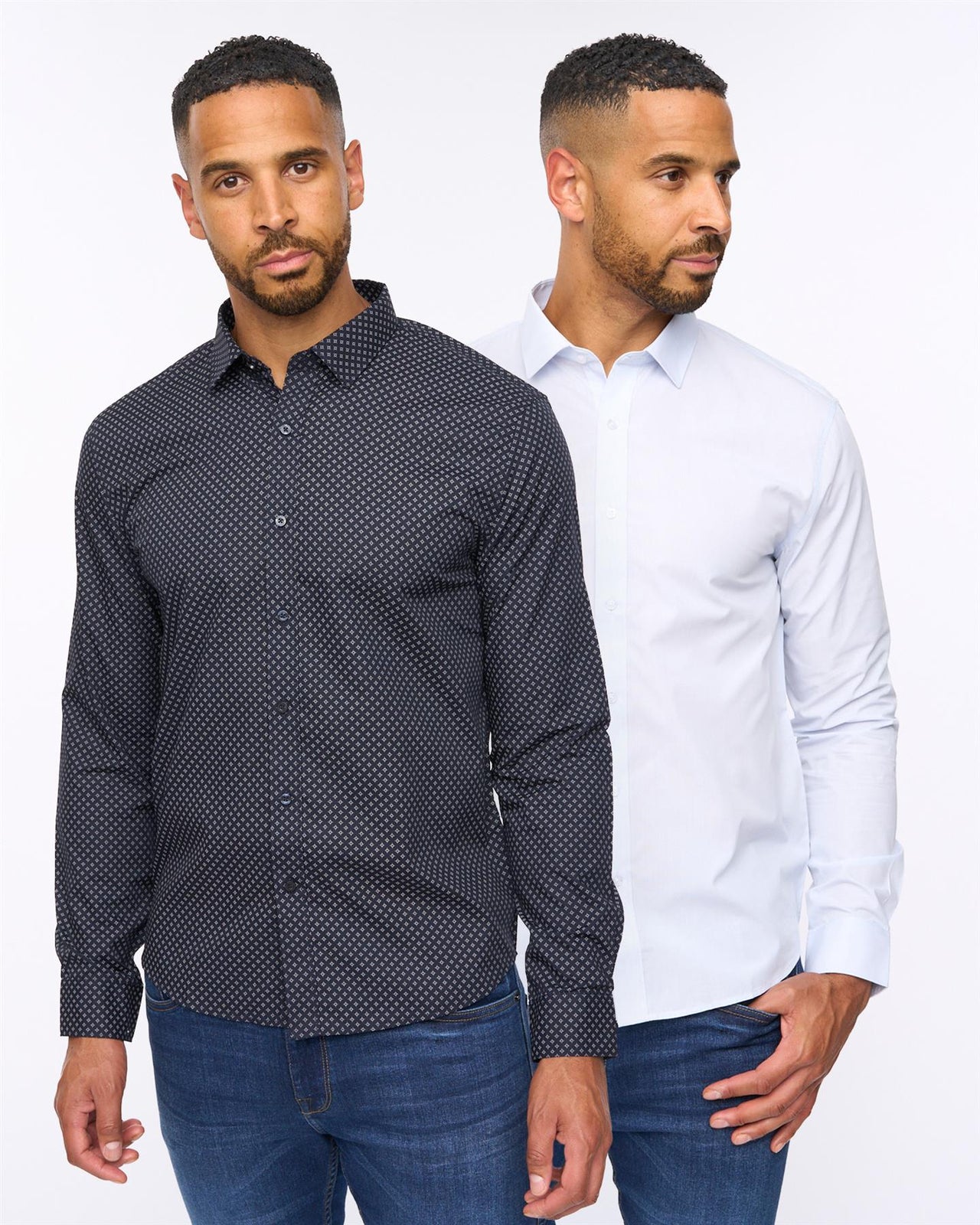 Hanshaw Shirt 2pk Navy/Blue