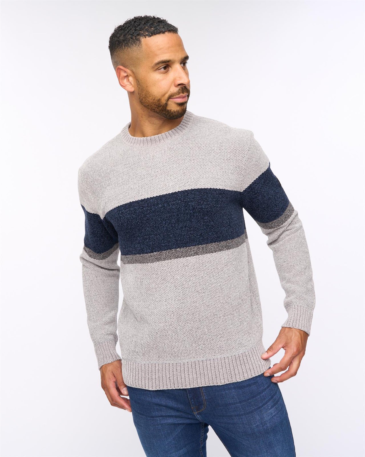Kirkman Crew Knit Light Grey