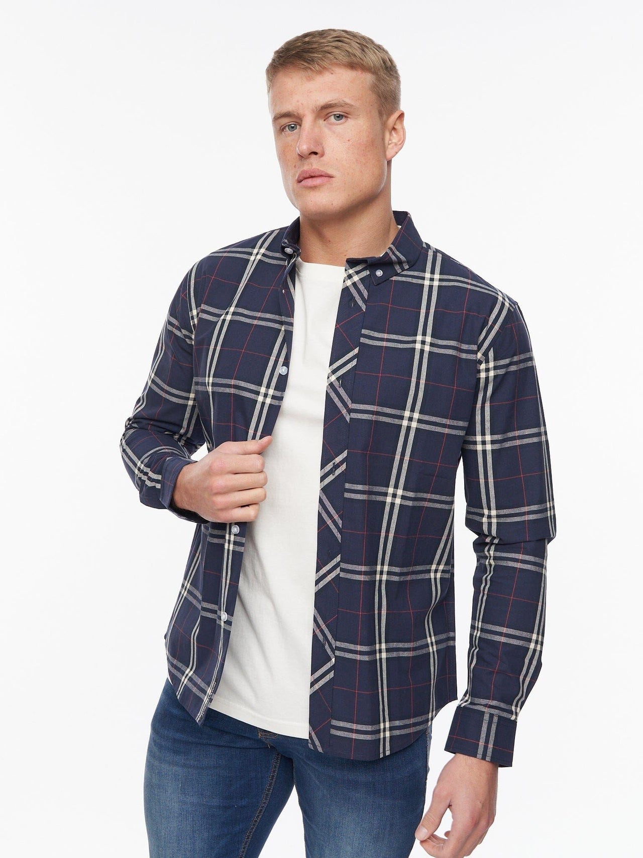 Buford Shirt Navy Check