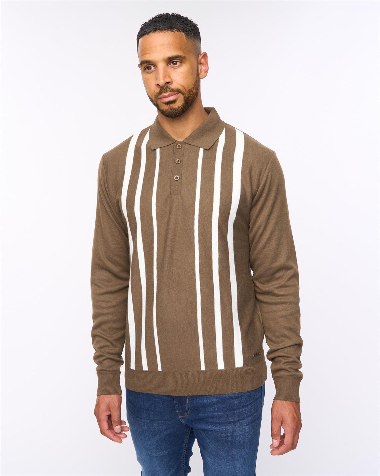Stalwart Knit Polo Dark Taupe