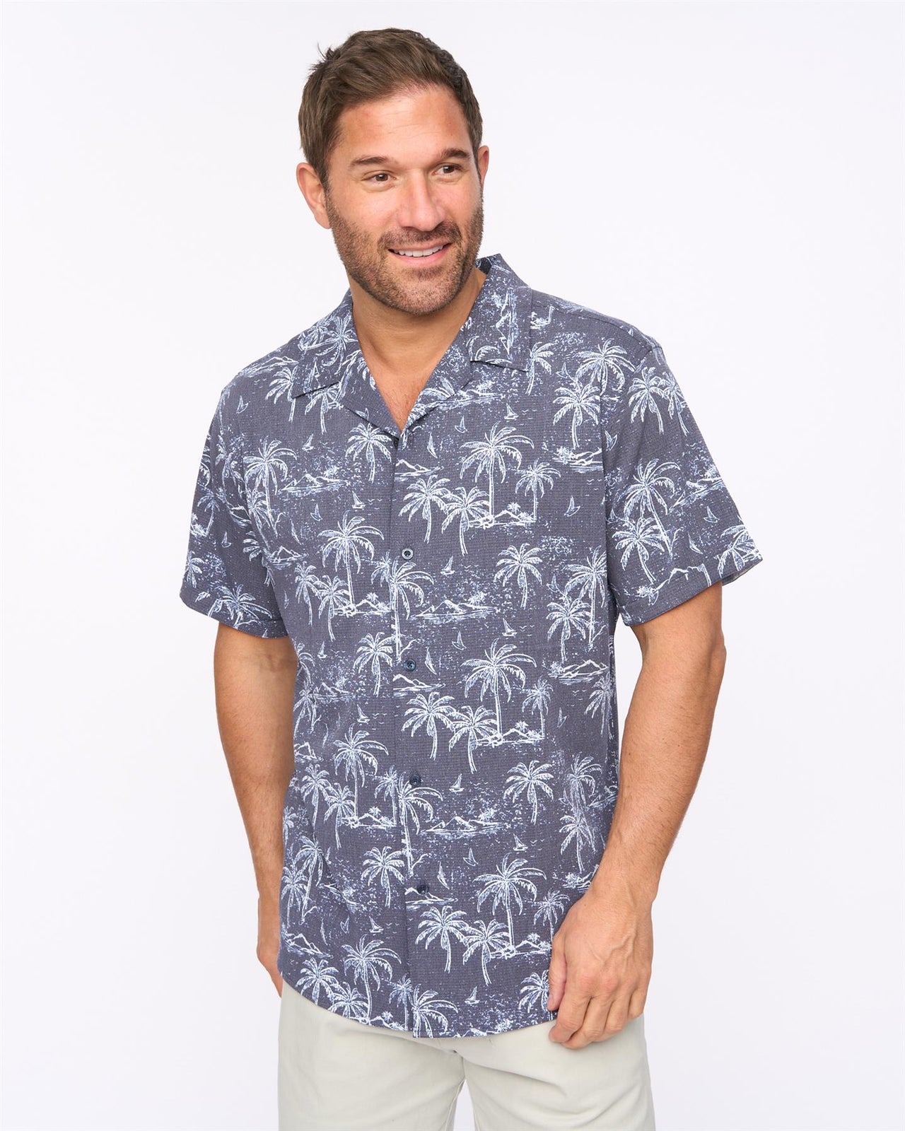 Arecas Short Sleeve Shirt Navy