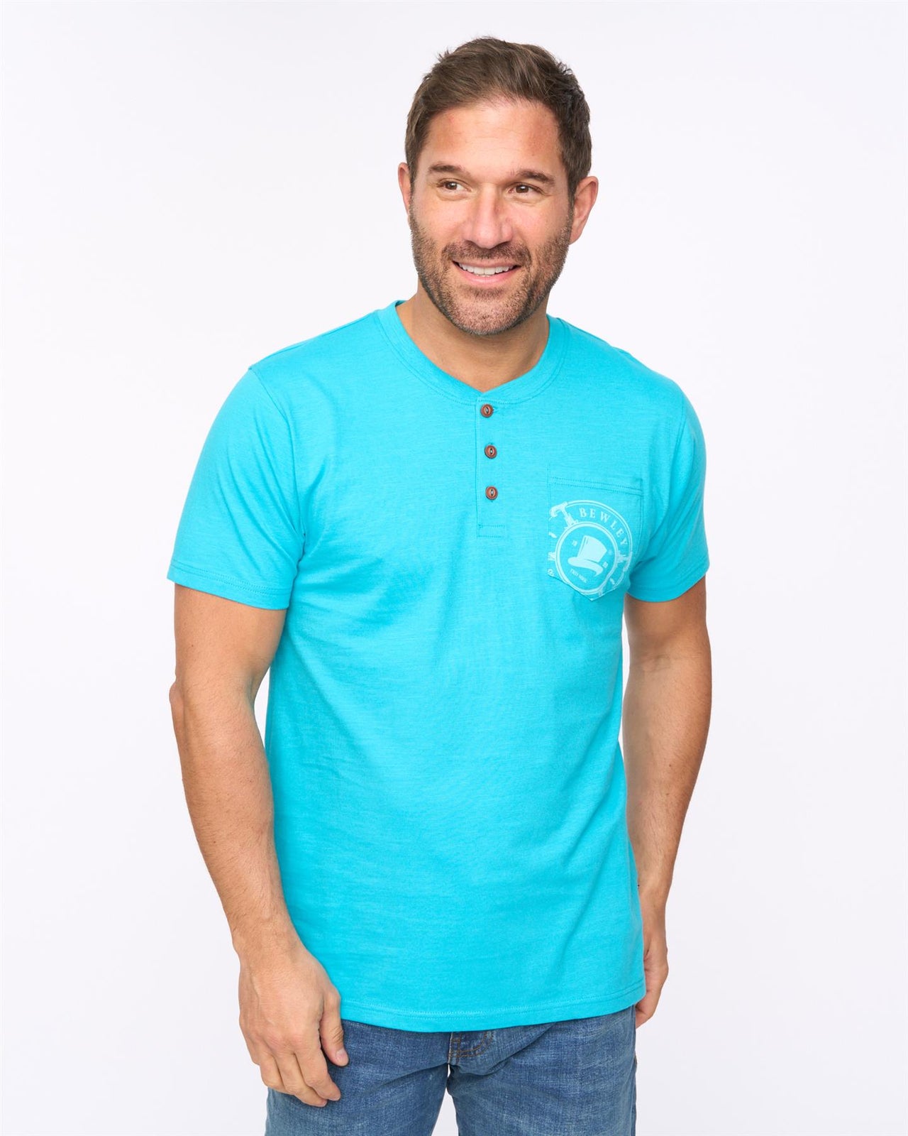 Garside T-Shirt Turquoise