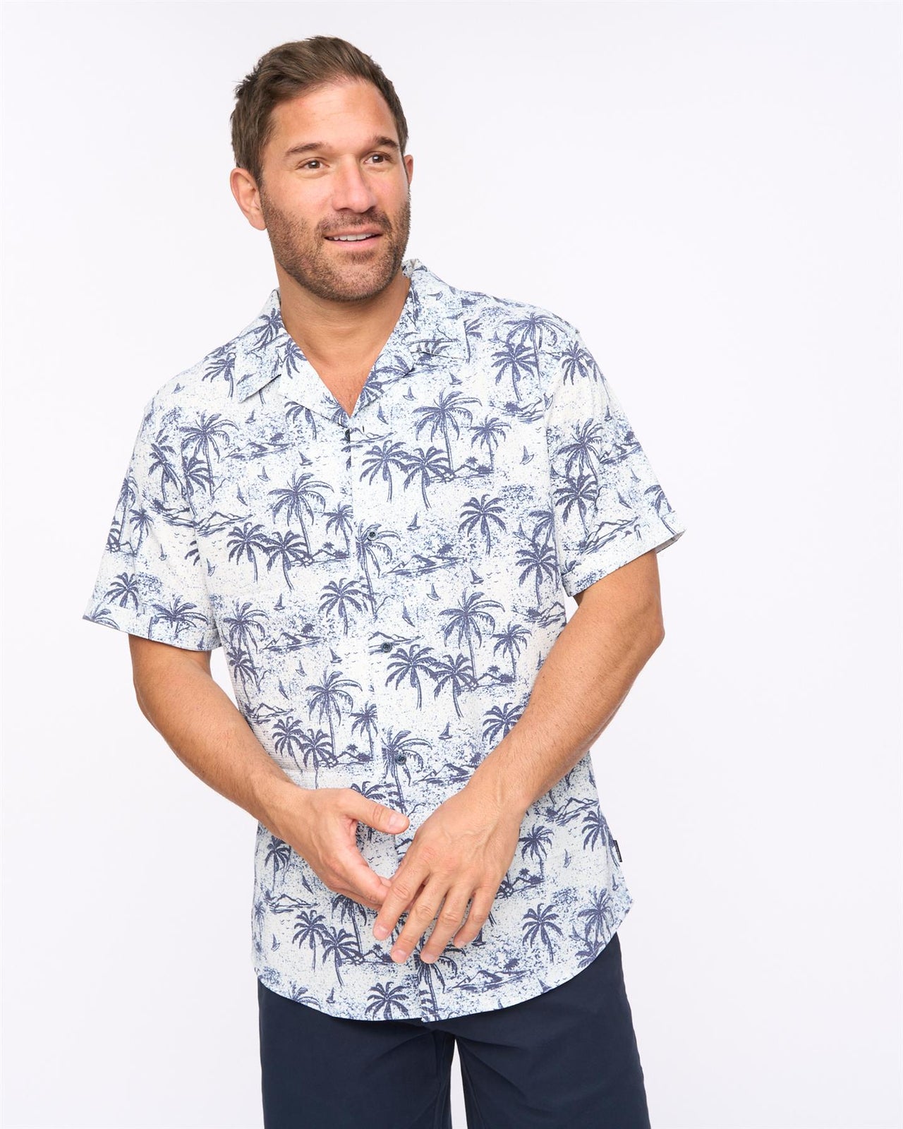 Arecas Short Sleeve Shirt White