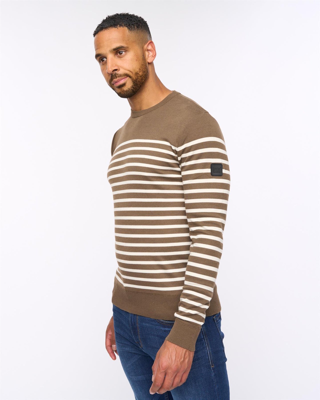 Howland Crew Neck Jumper Taupe