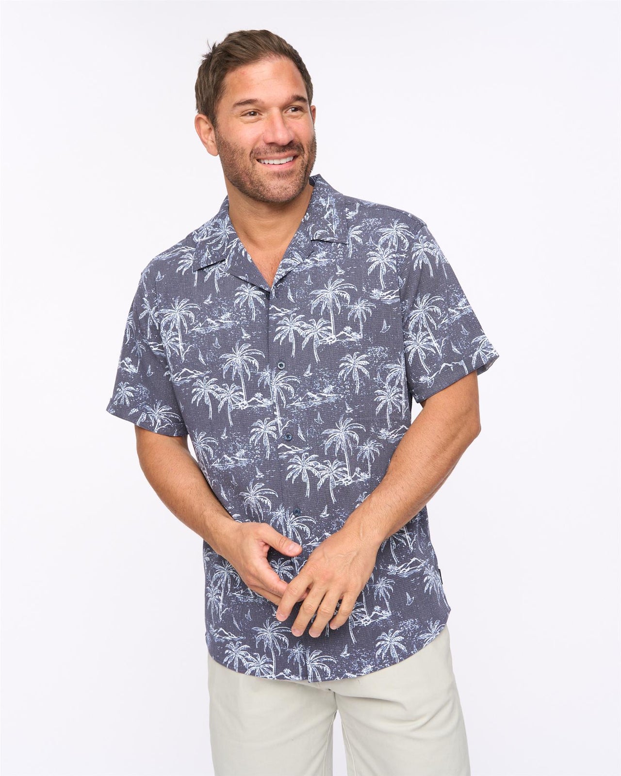 Arecas Short Sleeve Shirt Navy