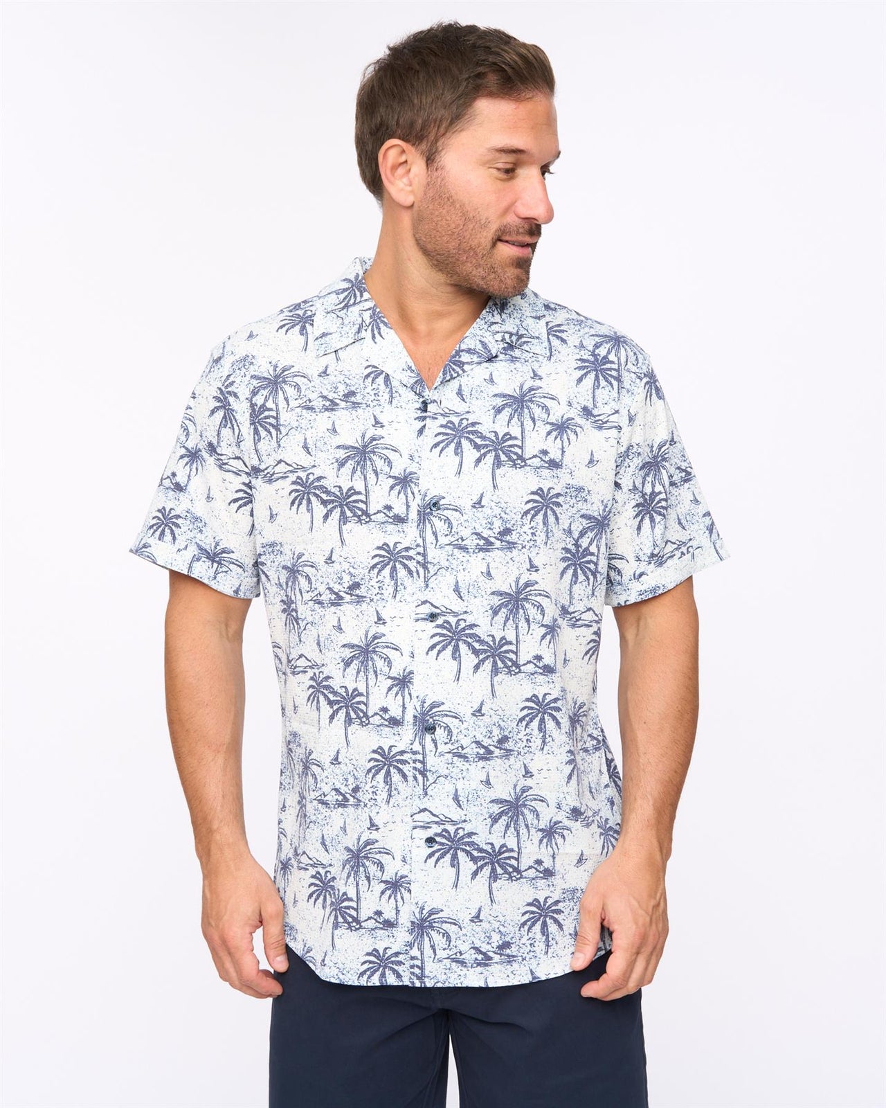 Arecas Short Sleeve Shirt White