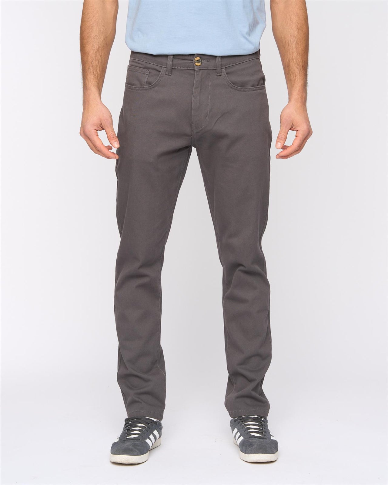 Stokland Regular Fit Chinos Charcoal