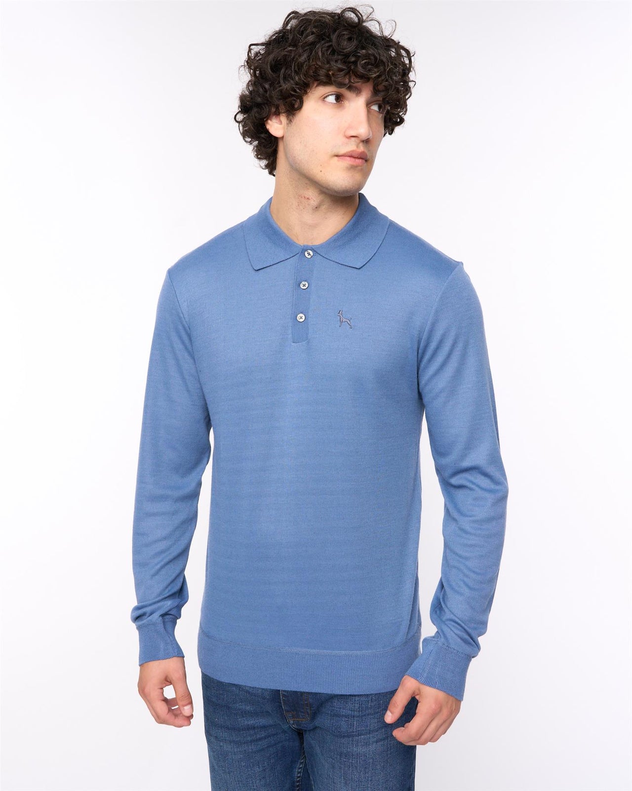 Ashland Polo Neck Knit Blue