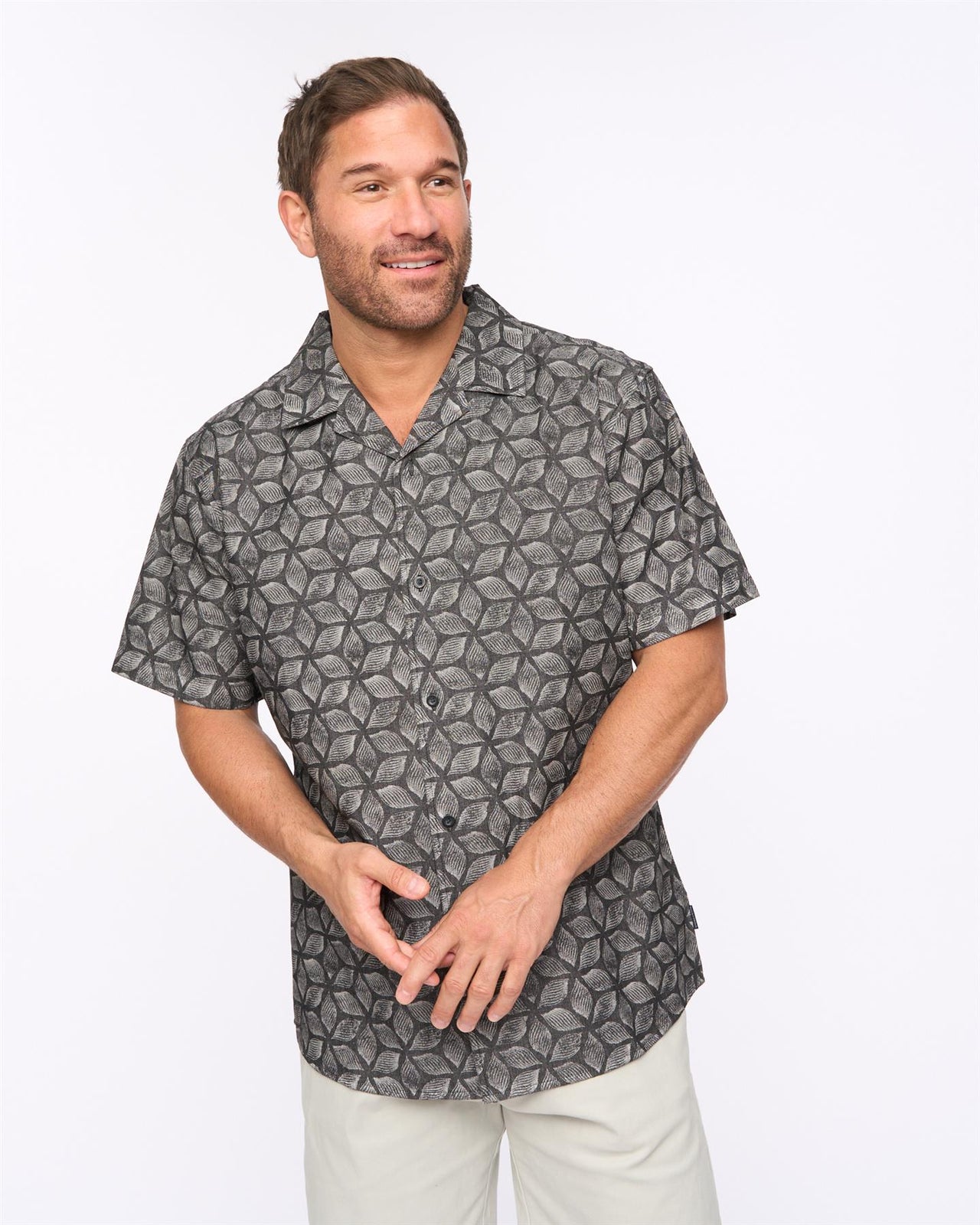 Caladium Short Sleeve Shirt Black