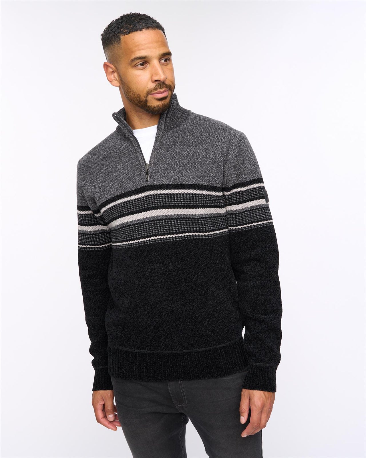 Feldstan 1/4 Zip Jumper Black