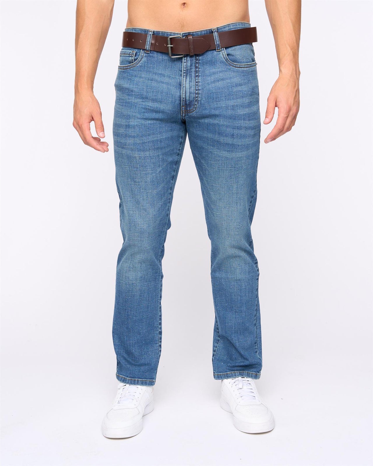 Newbury Straight Fit Jeans Mid Wash