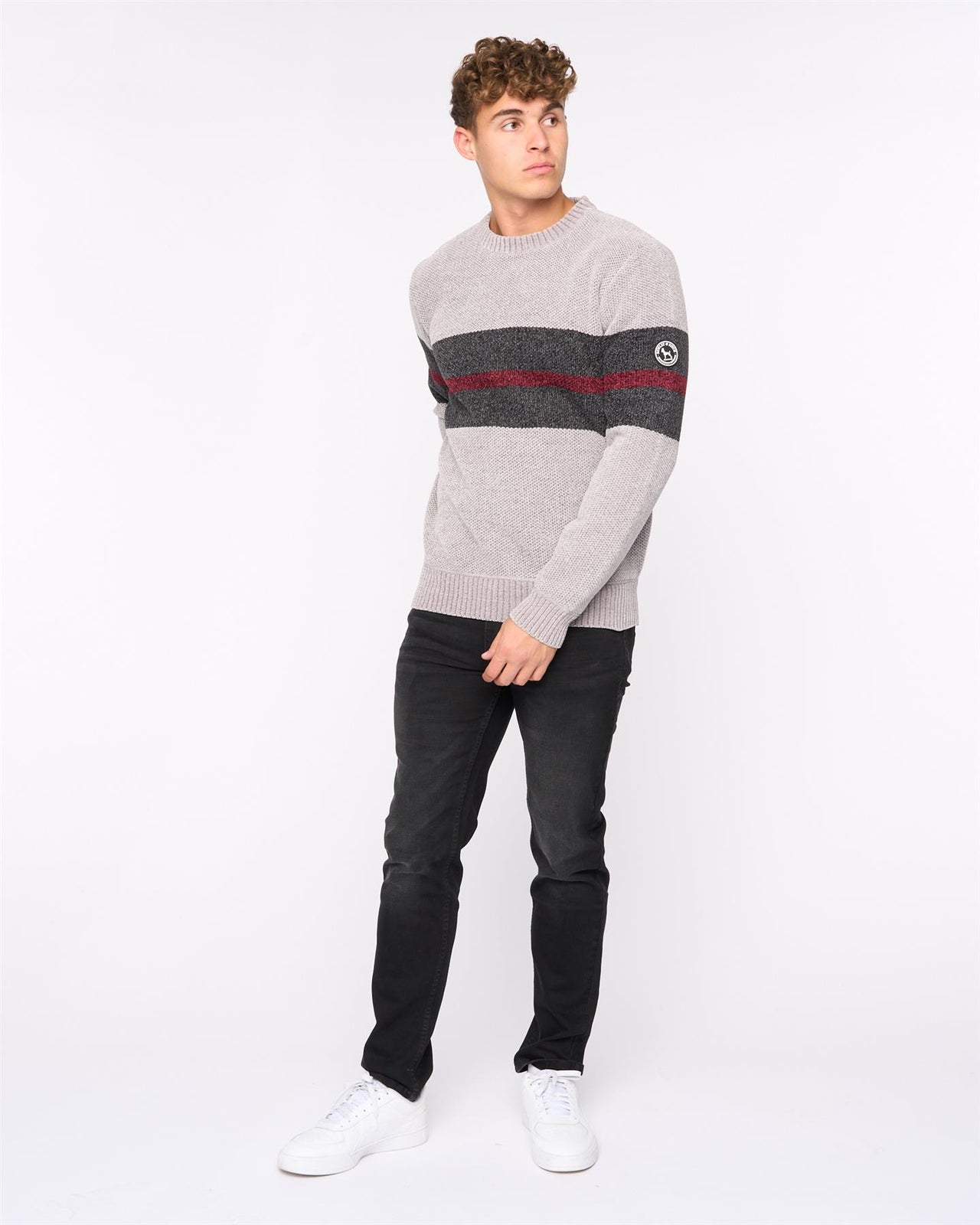 Maskell Crew Knit Light Grey