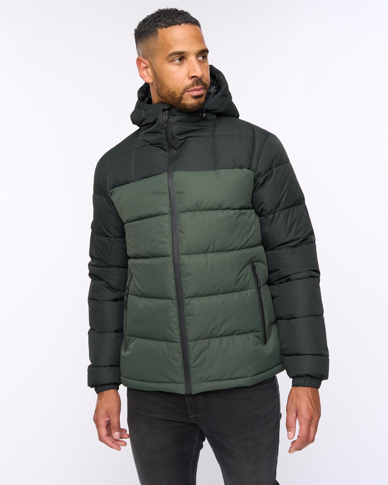 Archdale Puffer Jacket Dark Olive/Olive