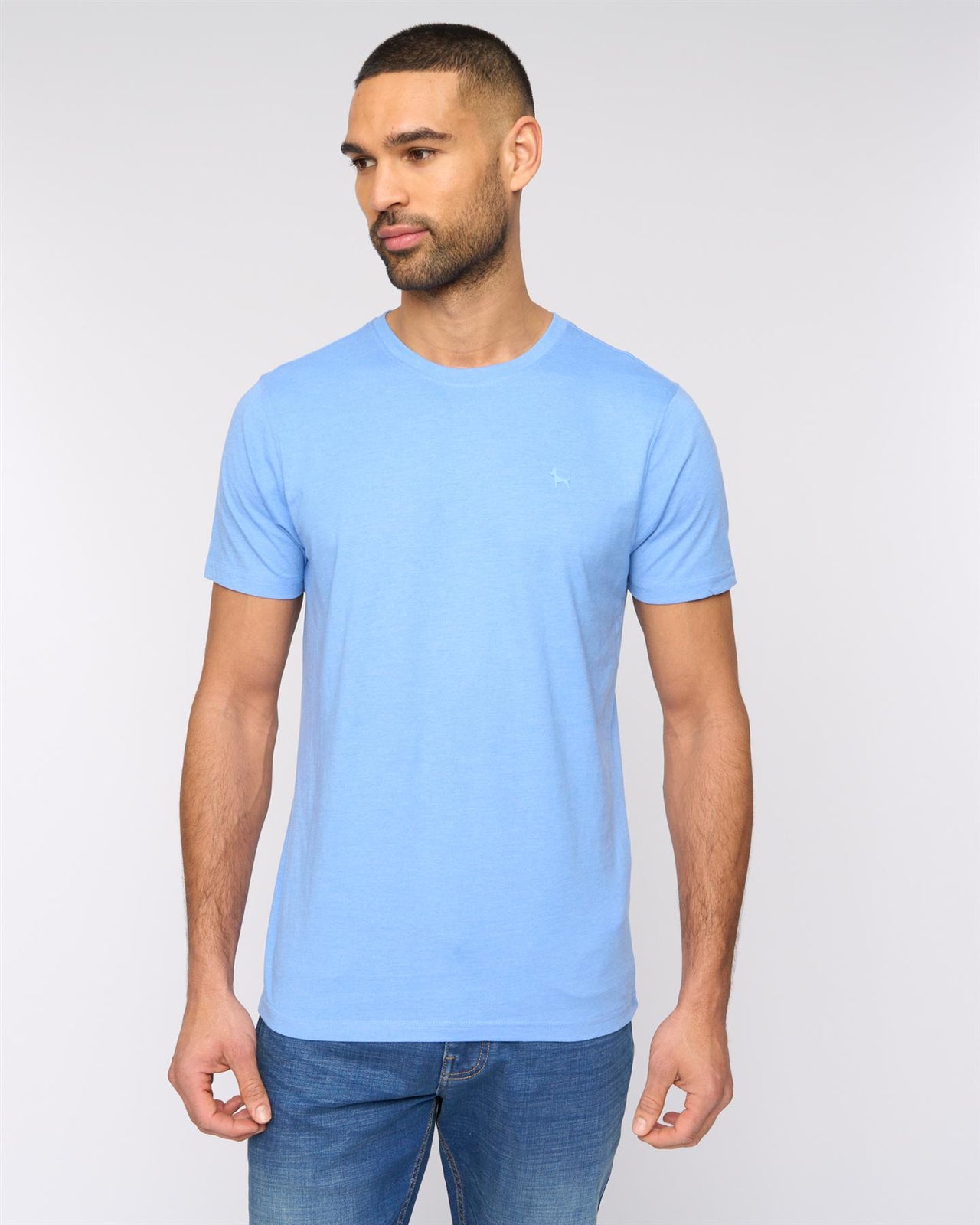 Barlowe T-Shirt Mid Blue Marl