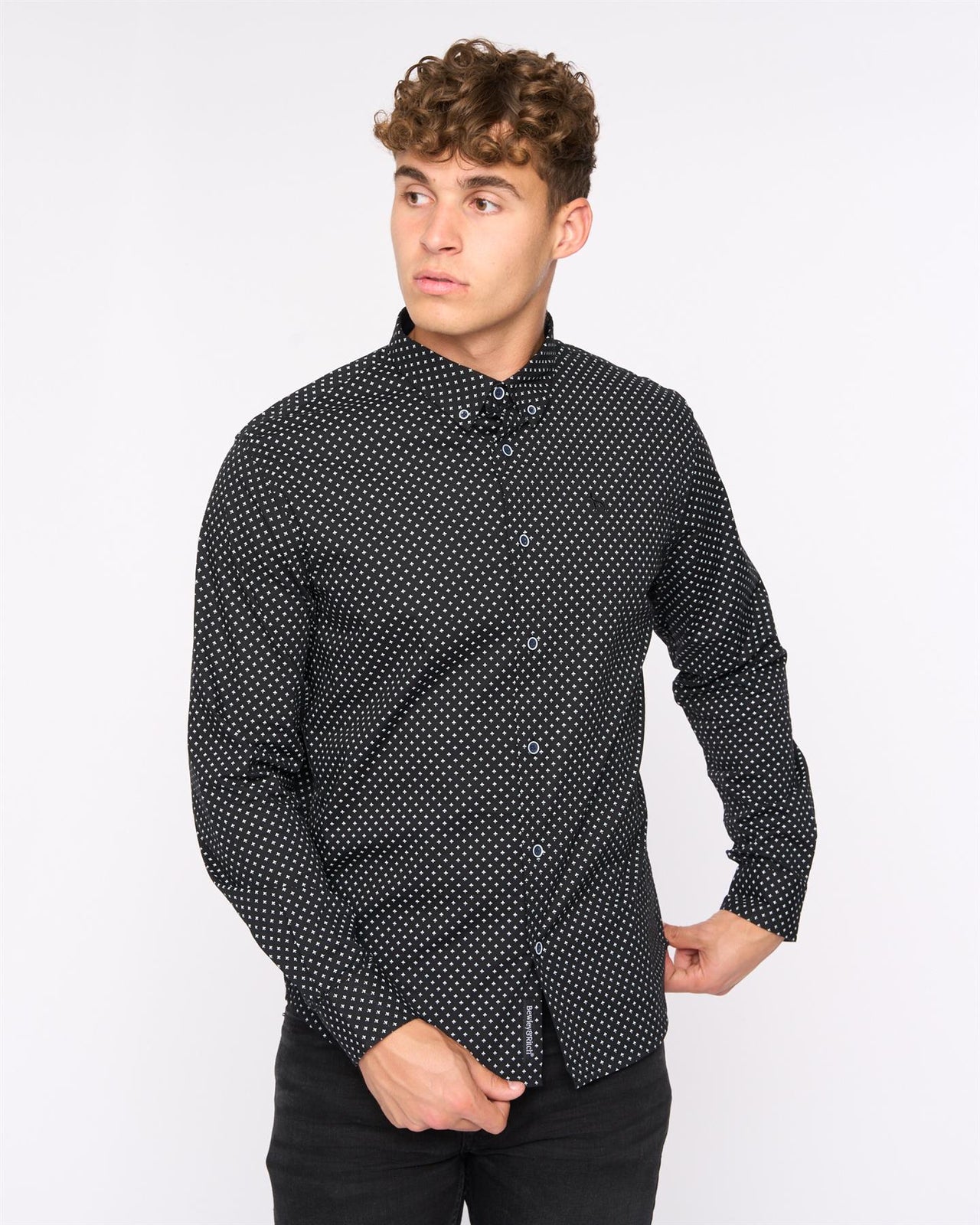 Broadley Slim Fit Shirt Black