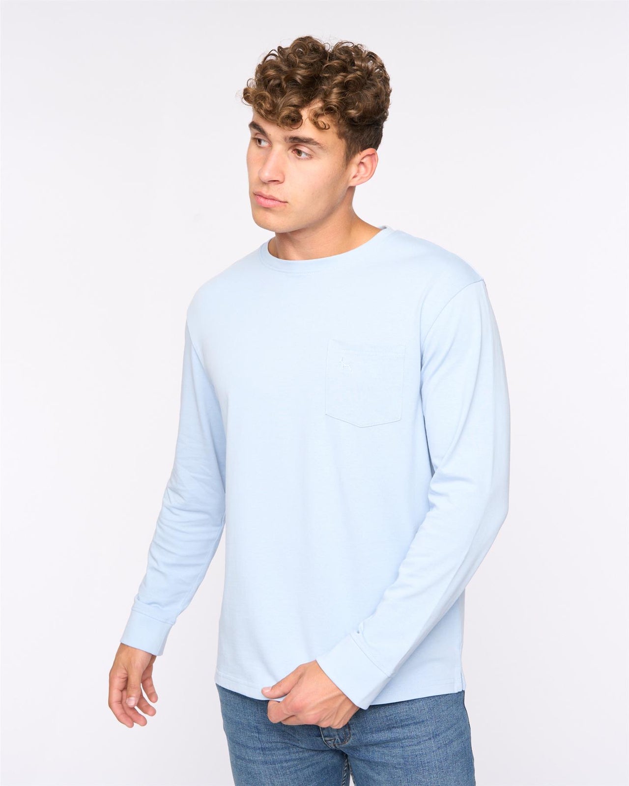 Apsley Long Sleeve T-Shirt Light Blue