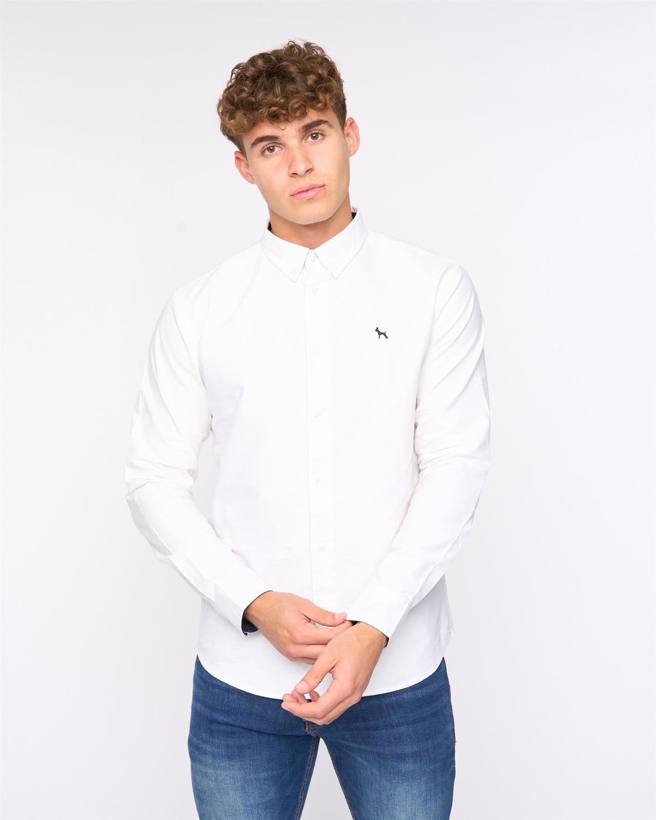 Chatmen Slim Fit Oxford Shirt White