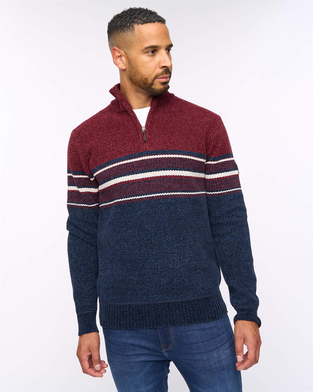 Feldstan 1/4 Zip Jumper Navy