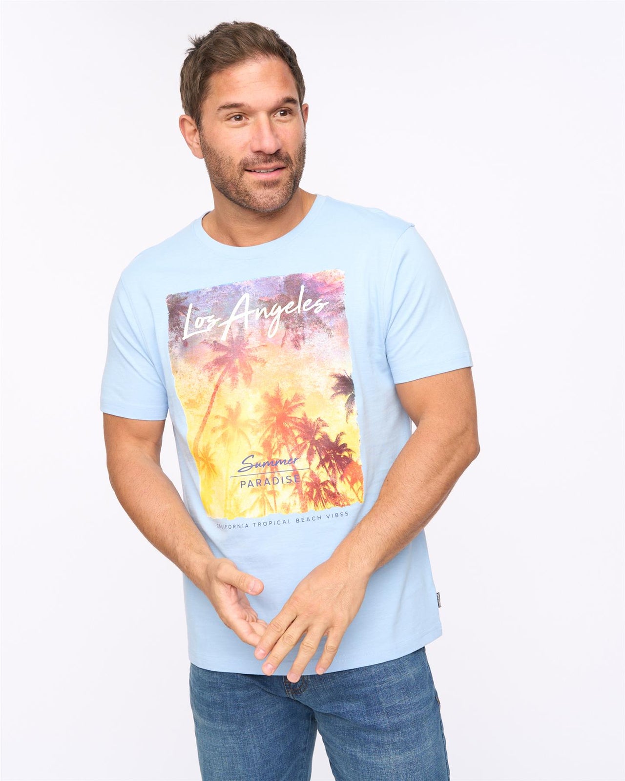 Lepalmz T-Shirt Light Blue