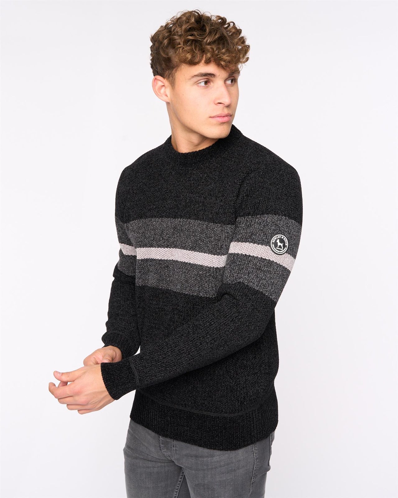Maskell Crew Knit Black