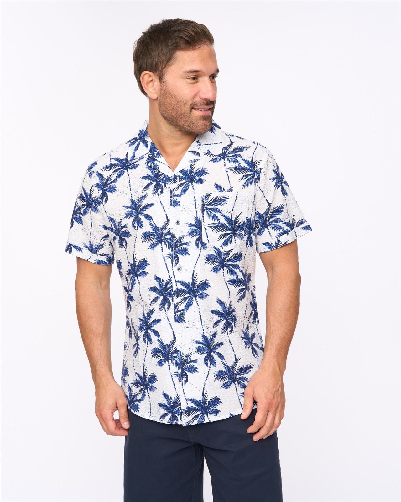 Palmetto Short Sleeve Shirt White