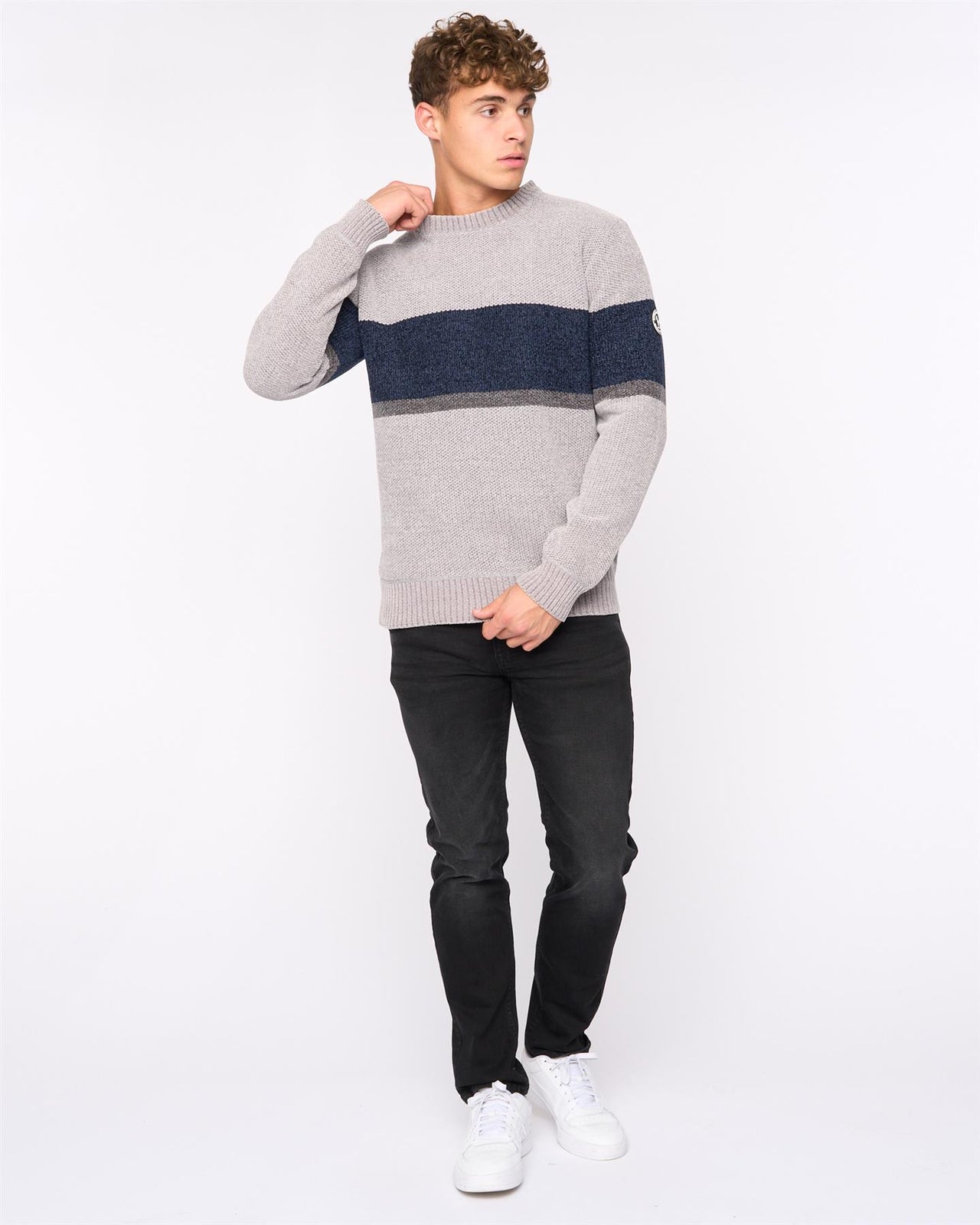 Kirkman Crew Knit Light Grey