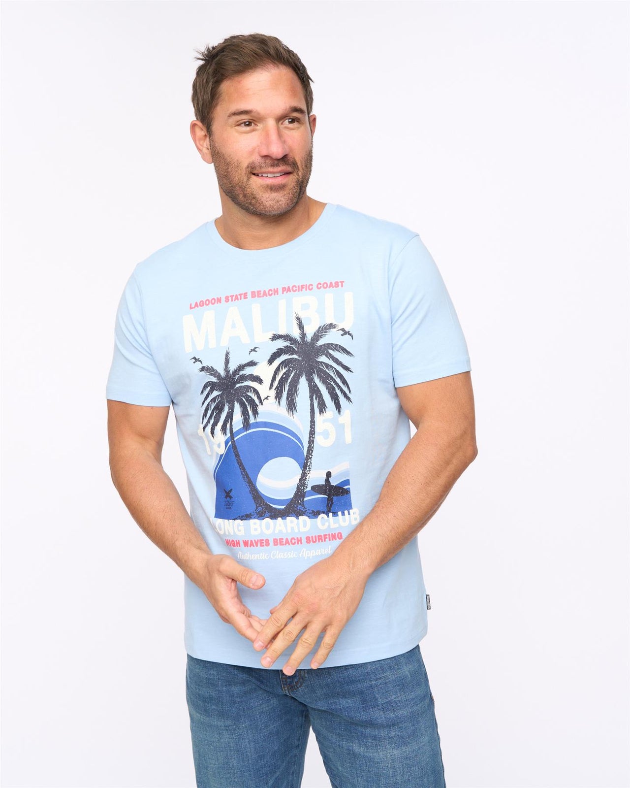Malwaves T-Shirt Light Blue