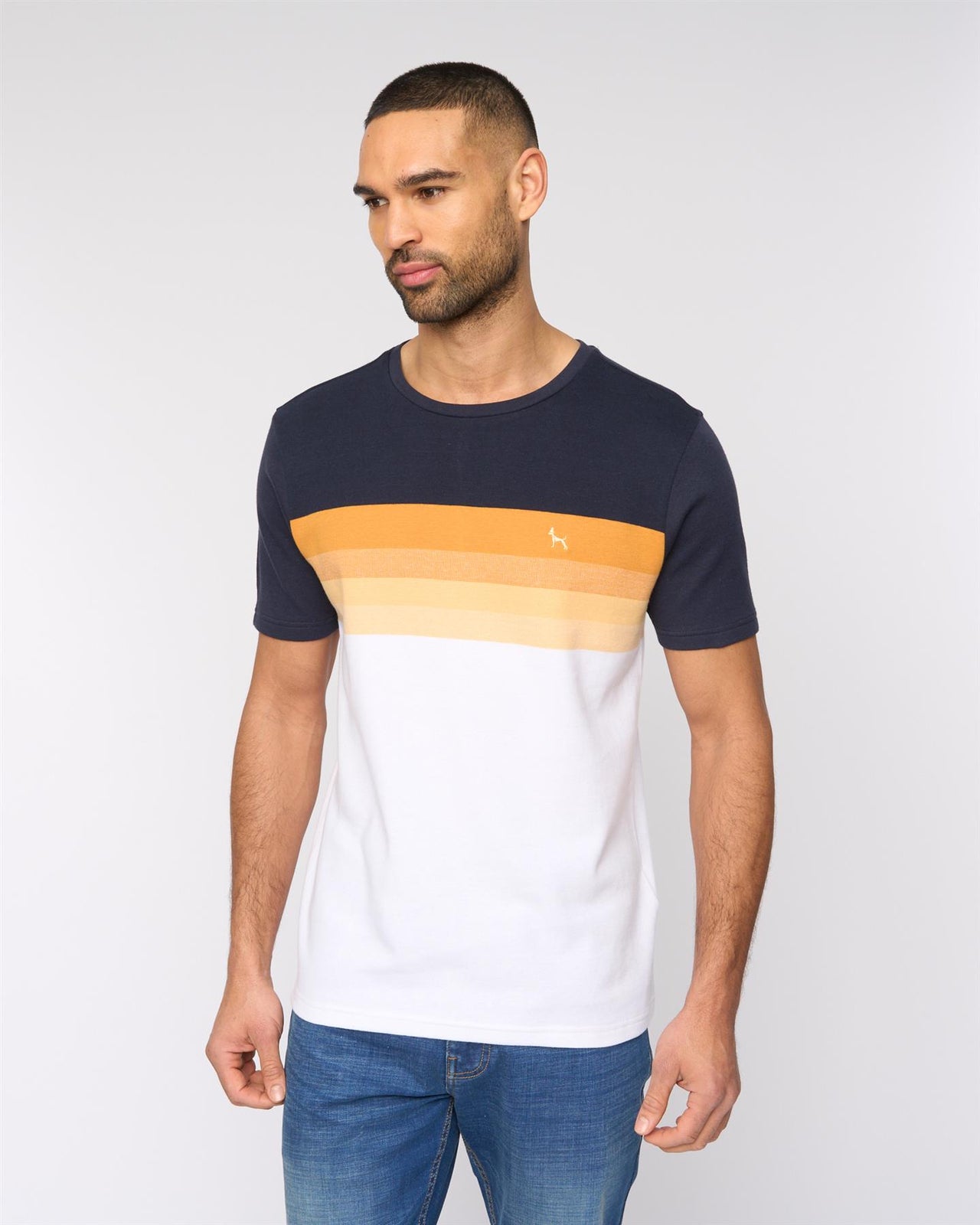 Kemble T-Shirt Navy/Orange