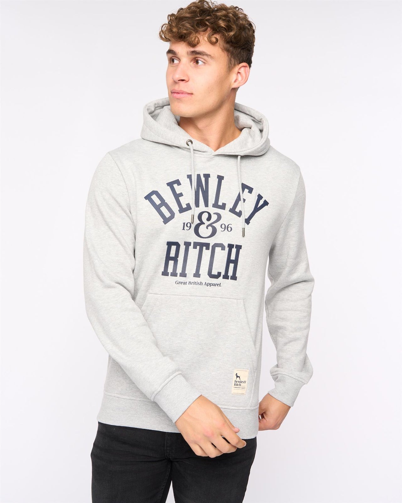 Nuford Hoodie Light Grey Marl