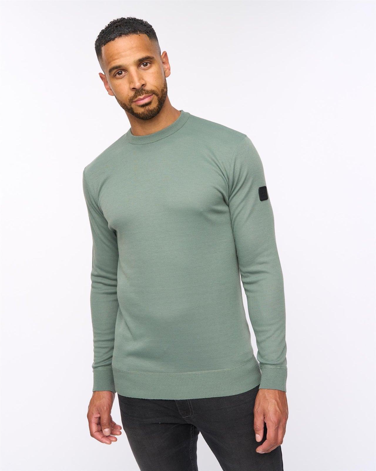 Pepston Crew Neck Jumper Olive