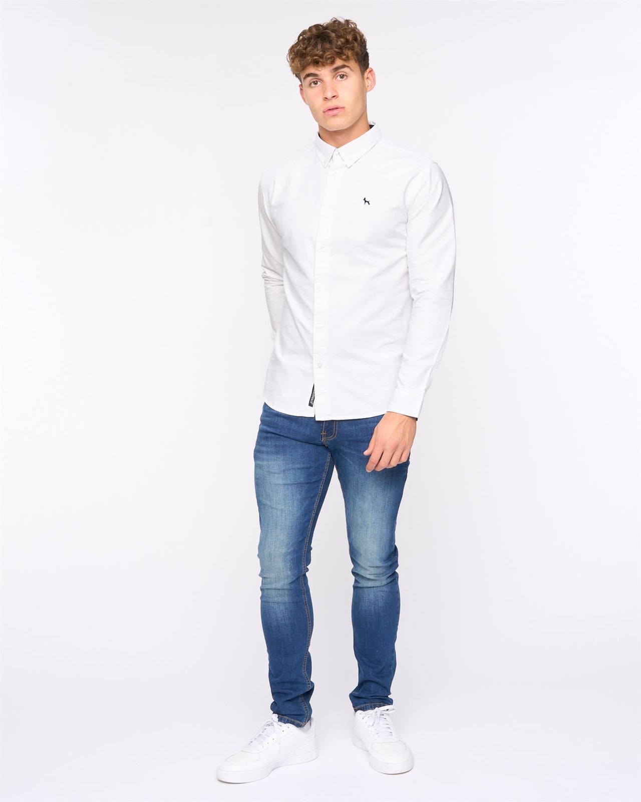 Chatmen Slim Fit Oxford Shirt White