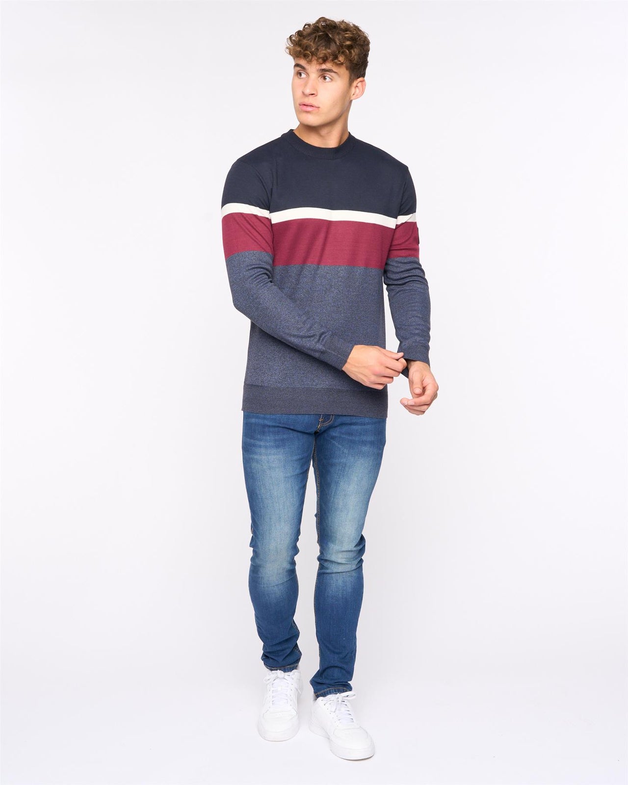 Easedale Crew Knit Navy Marl