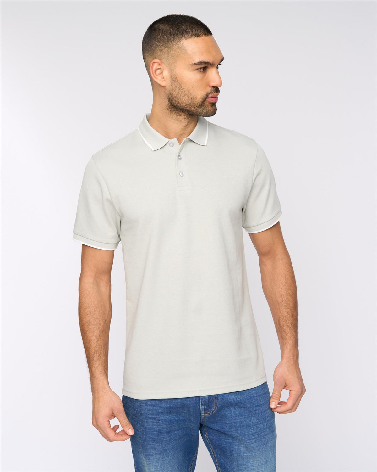 Elverton Polo Light Grey