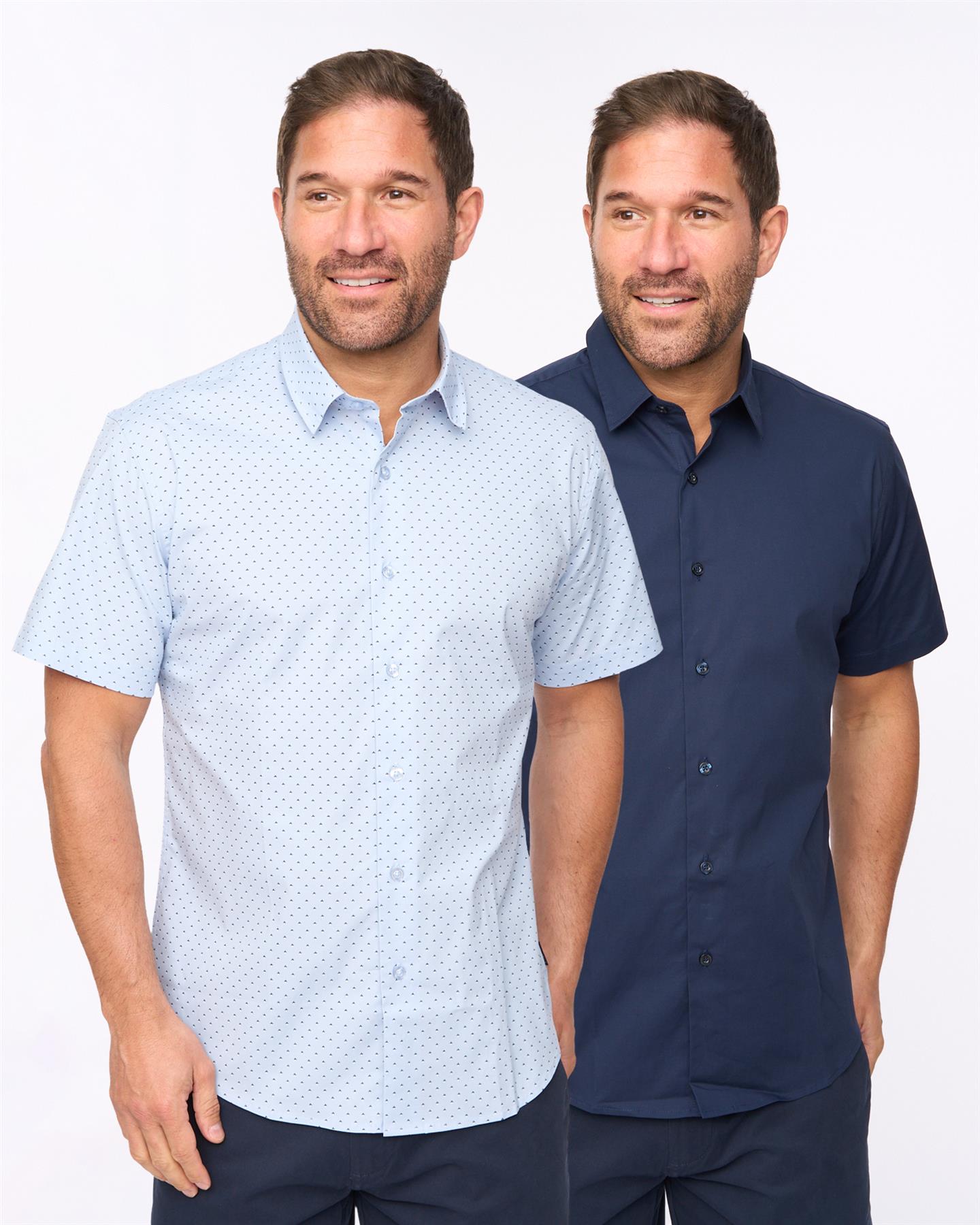 Daymeson Short Sleeve Shirt 2pk Navy Light