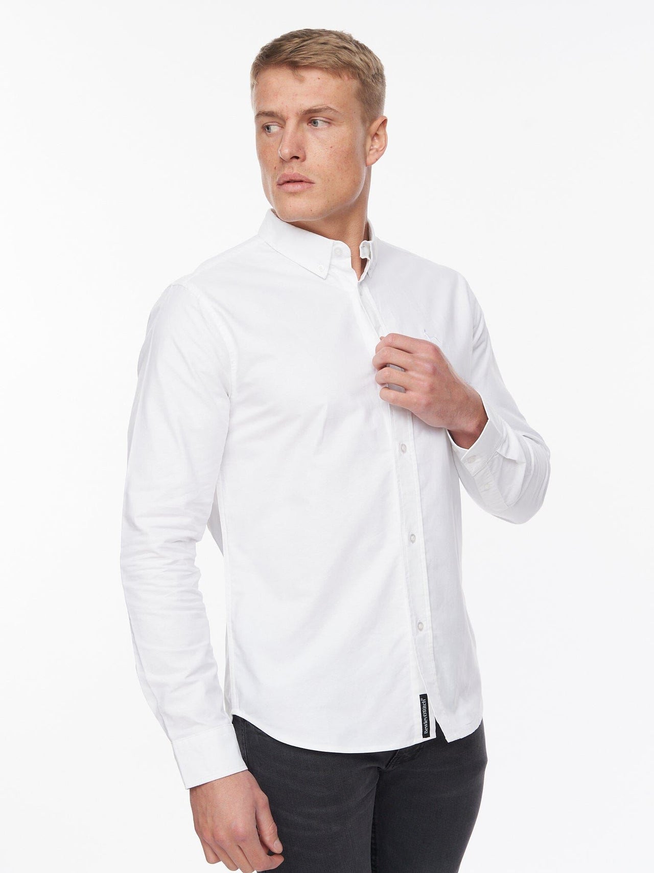 Ervin Oxford Shirt White