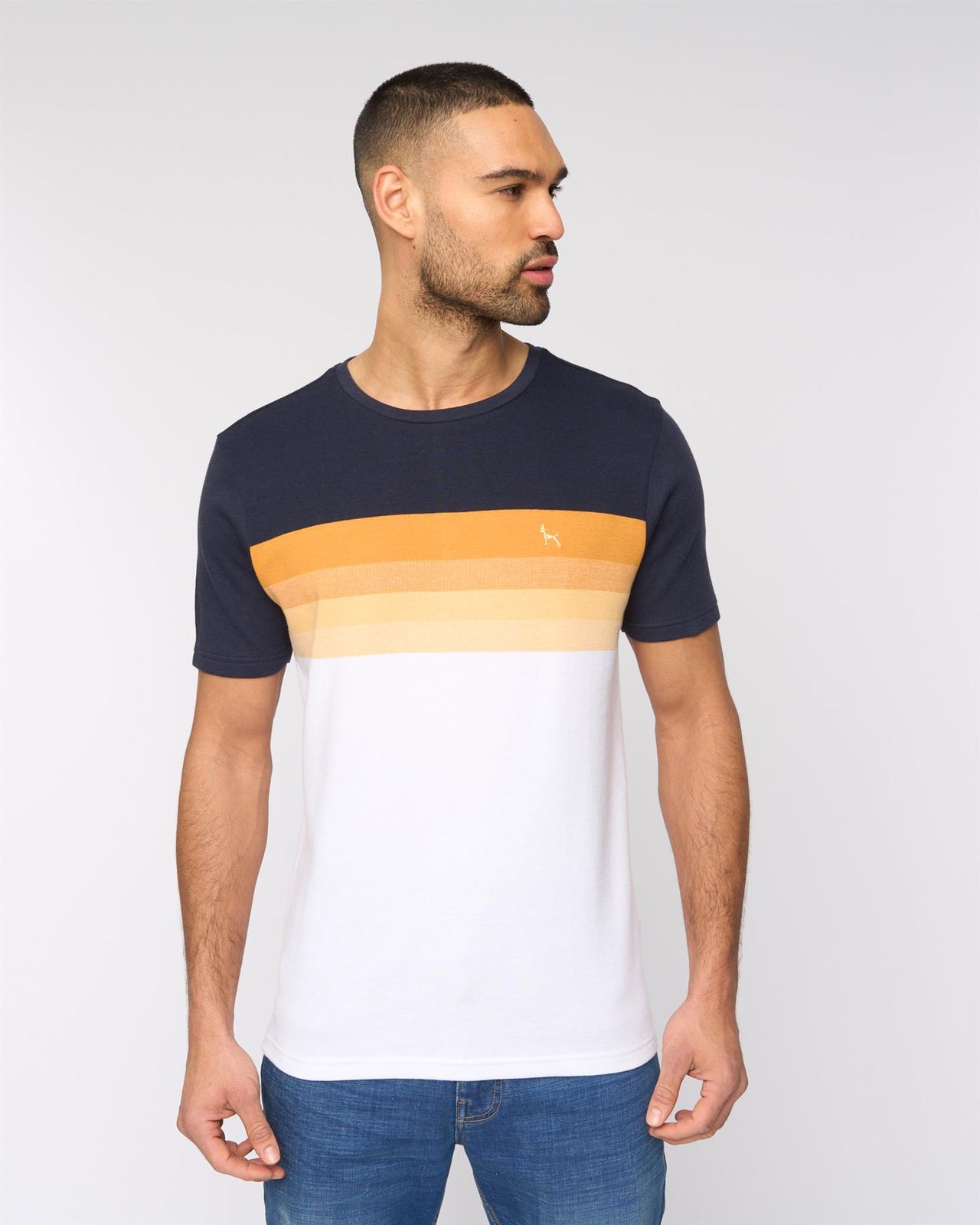 Kemble T-Shirt Navy/Orange