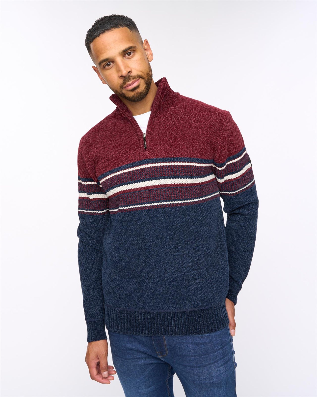 Feldstan 1/4 Zip Jumper Navy