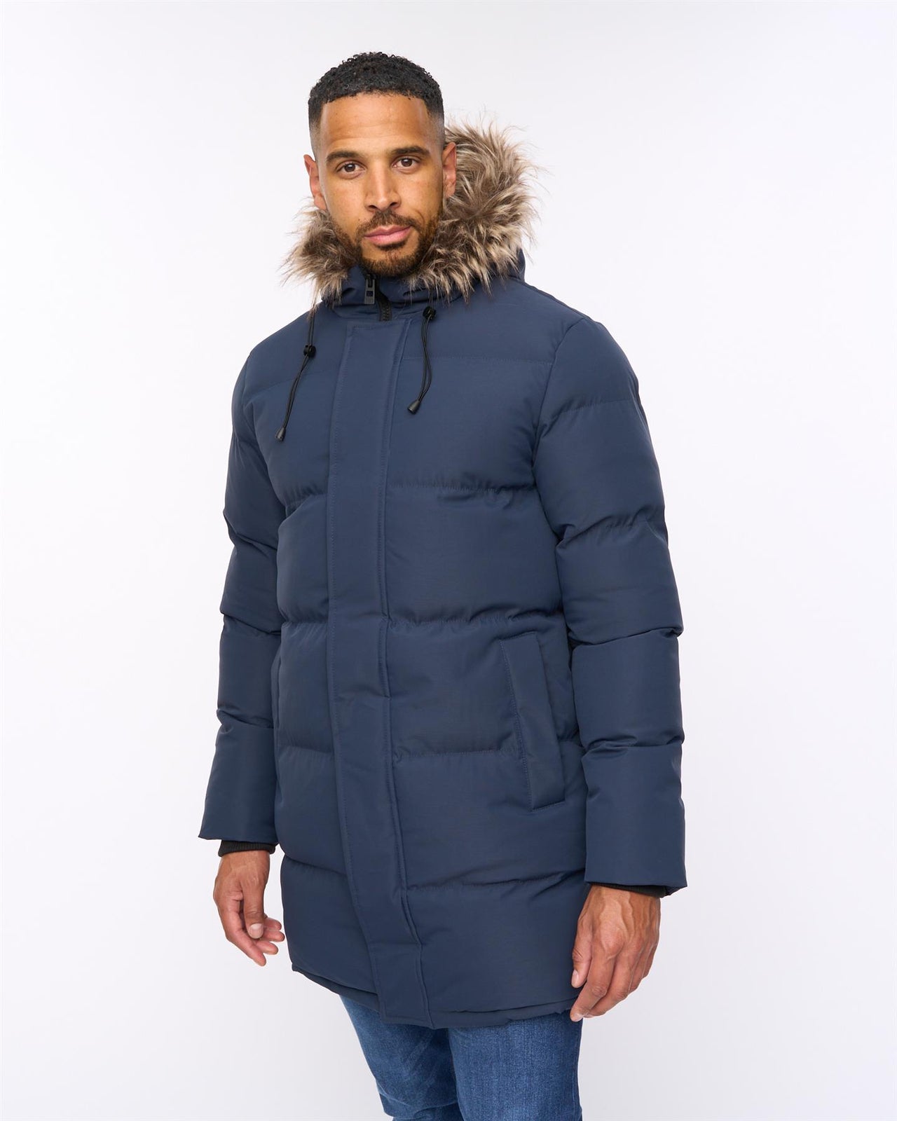 Northbrook Mid Length Parka Navy