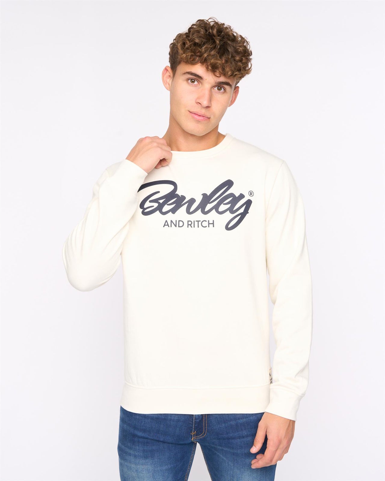 Yardley Crew Sweat Off White