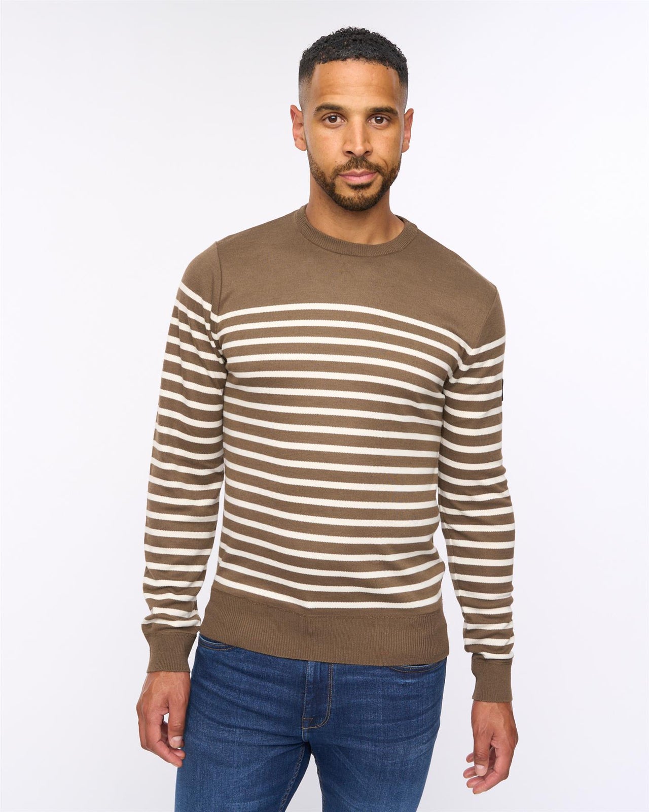 Howland Crew Neck Jumper Taupe