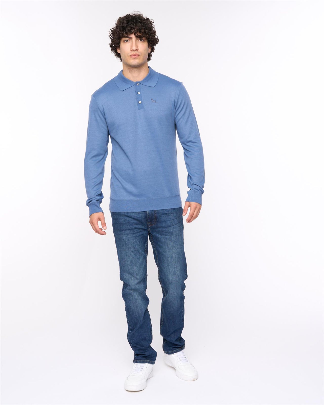 Ashland Polo Neck Knit Blue